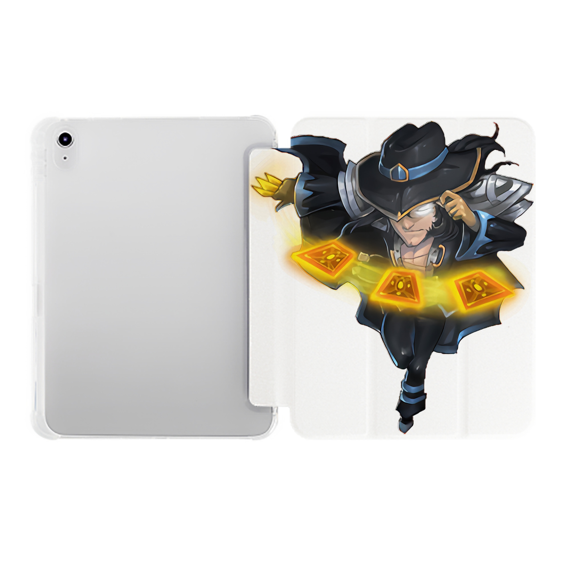 （画像用） リーグ・オブ・レジェンド League of Legends LOL IPad ケース ペン収納付き 三つ折りスタンド PUレザー×シリコン 対応機種9.5/10.5/10.9インチ